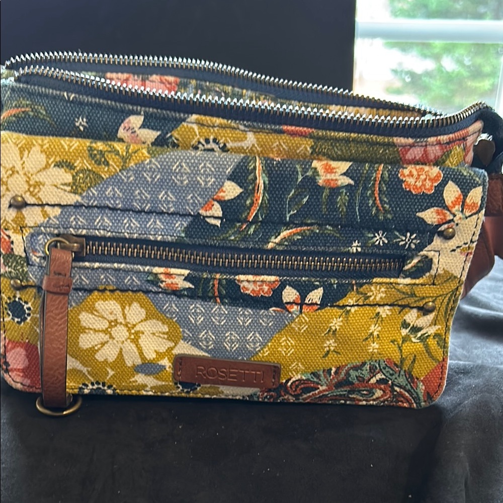 Rosetti Floral Patchwork Crossbody Bag - Multicolor